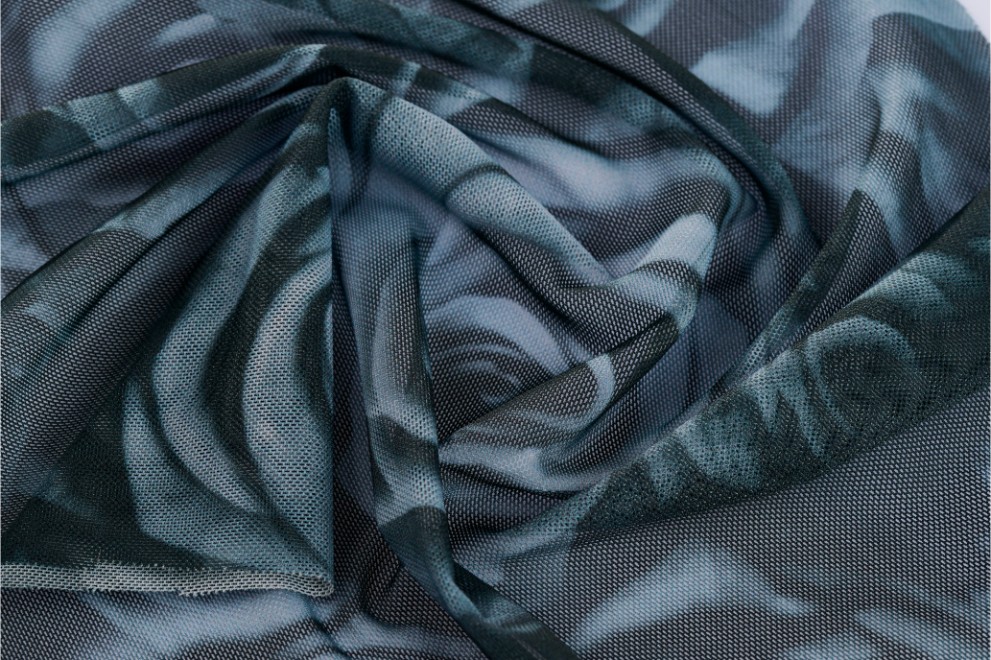 Lyc Tulle Digital Printed - 2